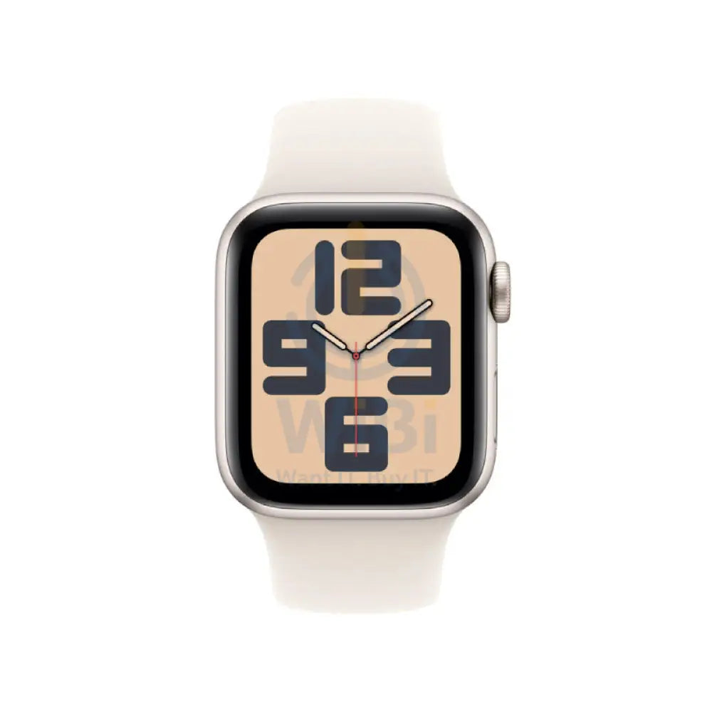 Apple Watch SE (2nd Gen) with Sport Band - LTPO OLED / 40mm / Small/Medium / Bluetooth / Wi-Fi / Starlight Smart Watches