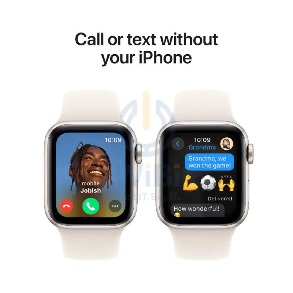 Apple Watch SE (2nd Gen) with Sport Band - LTPO OLED / 40mm / Small/Medium / Bluetooth / Wi-Fi / Starlight Smart Watches