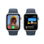 Apple Watch SE (2nd Gen) with Sport Band - LTPO OLED / 44mm / Medium/Large / Bluetooth / Wi-Fi / Storm Blue Smart