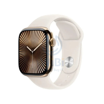 Apple Watch Series 10 with Sport Band LTPO OLED / 64GB / 46mm / Medium/Large / Bluetooth / Wi Fi / Cellular / Starlight