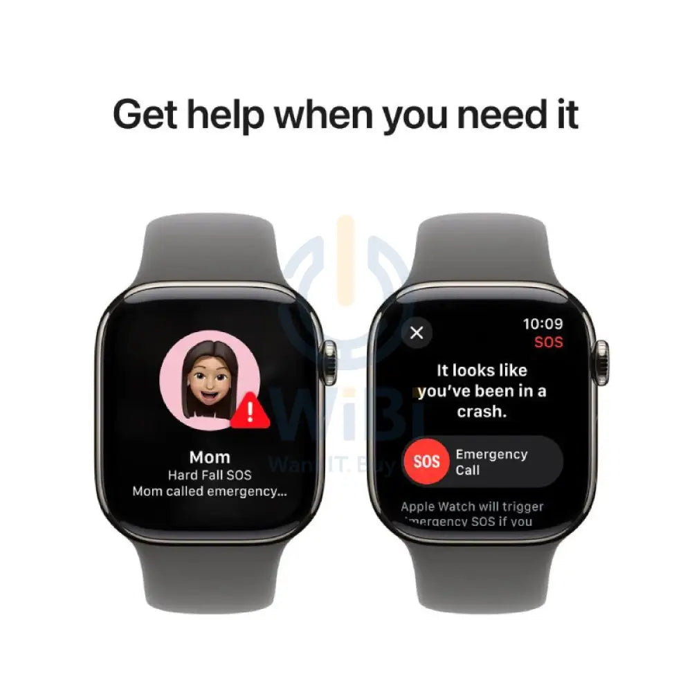 Apple Watch Series 10 with Sport Band - LTPO OLED / 64GB / 46mm / Medium/Large / Bluetooth / Wi-Fi / Cellular / Stone