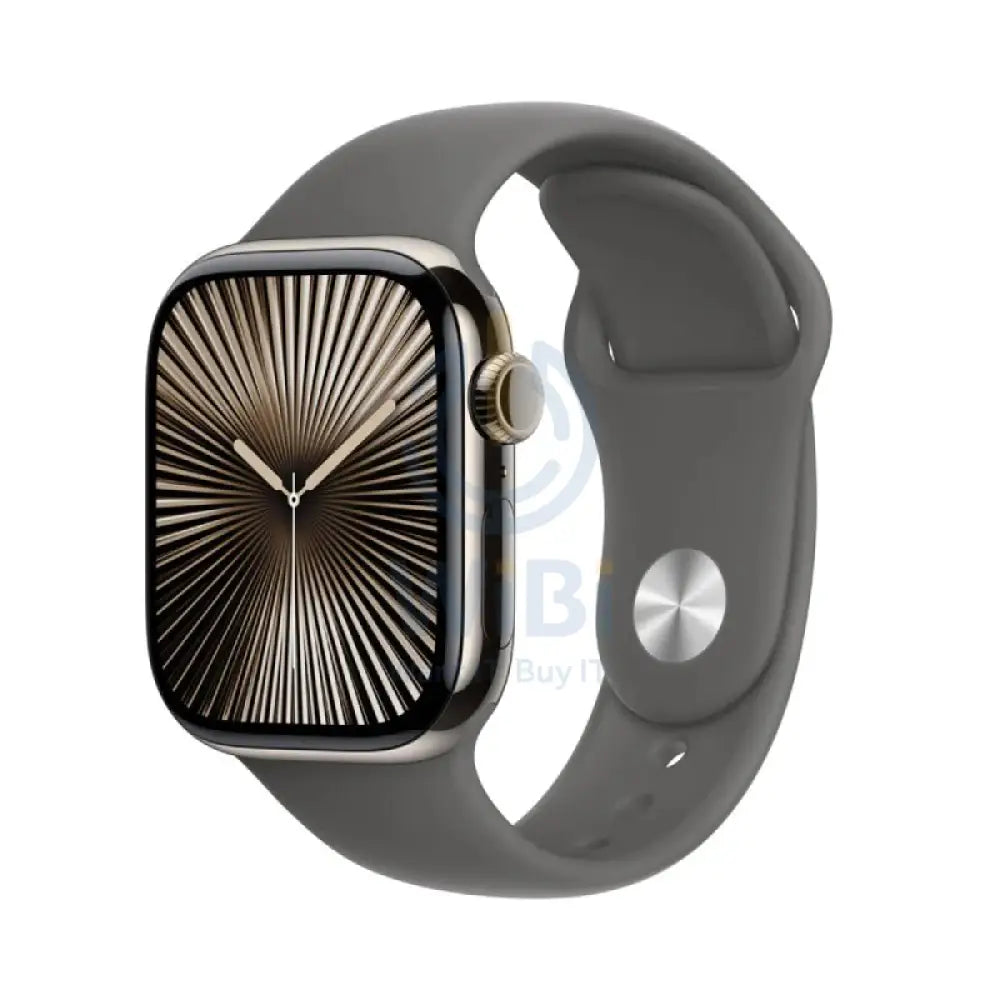 Apple Watch Series 10 with Sport Band - LTPO OLED / 64GB / 46mm / Medium/Large / Bluetooth / Wi-Fi / Cellular / Stone