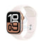 Apple Watch Series 10 with Sport Band - LTPO OLED / 64GB / 46mm / Medium/Large / Bluetooth / Wi-Fi / Light Blush Smart
