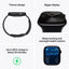 Apple Watch Series 10 with Sport Band - LTPO OLED / 64GB / 46mm / Small/Medium / Bluetooth / Wi-Fi / Cellular / Jet