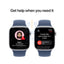 Apple Watch Series 10 with Sport Band - LTPO OLED / 64GB / 46mm / Small/Medium / Bluetooth / Wi-Fi / Denim Smart Watches