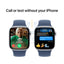 Apple Watch Series 10 with Sport Band - LTPO OLED / 64GB / 46mm / Small/Medium / Bluetooth / Wi-Fi / Denim Smart Watches