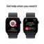 Apple Watch Series 10 with Sport Loop - LTPO OLED / 64GB / 42mm / Bluetooth / Wi-Fi / Cellular / Jet Black Smart Watches