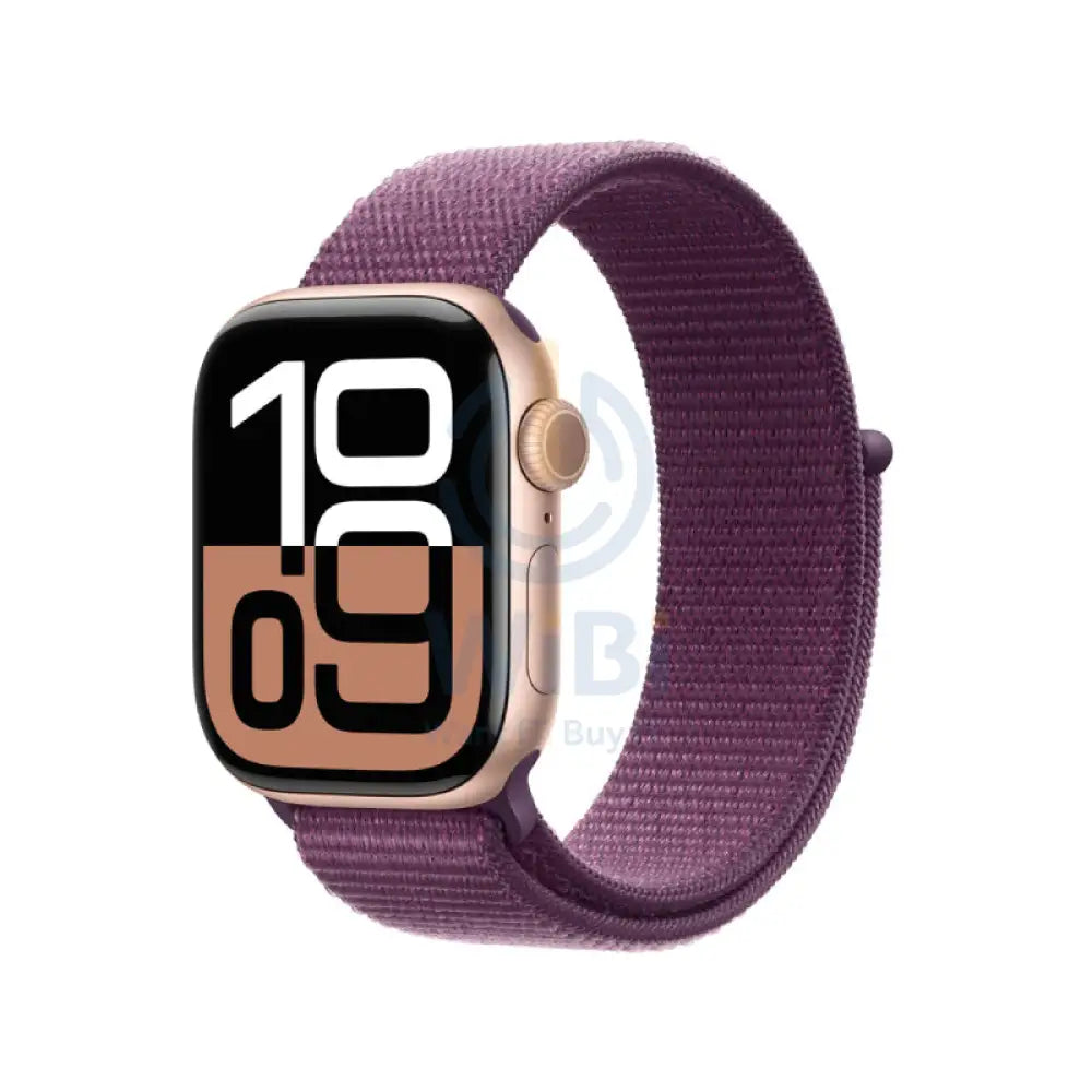Apple Watch Series 10 with Sport Loop - LTPO OLED / 64GB / 42mm / Bluetooth / Wi-Fi / Plum Smart Watches