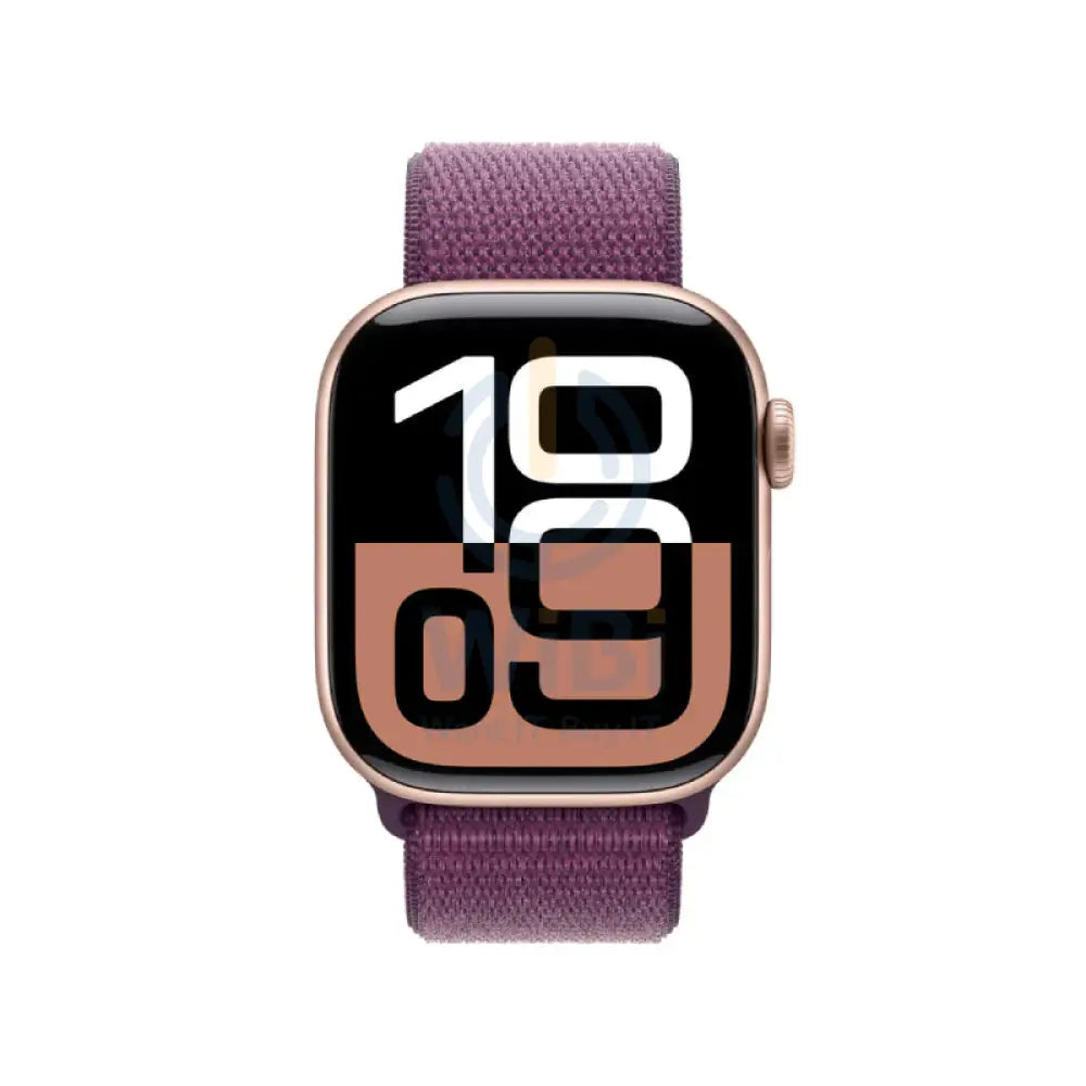 Apple Watch Series 10 with Sport Loop - LTPO OLED / 64GB / 42mm / Bluetooth / Wi-Fi / Plum Smart Watches