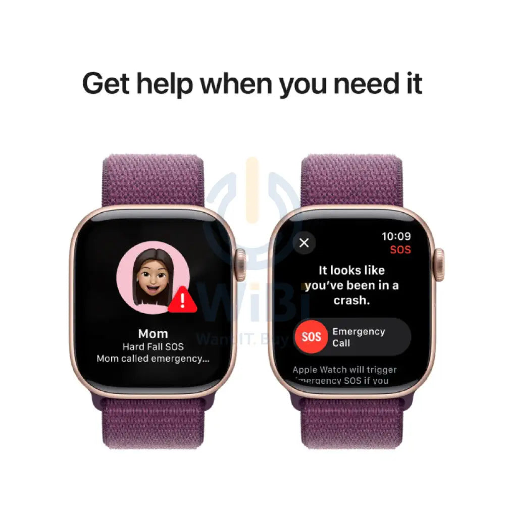 Apple Watch Series 10 with Sport Loop - LTPO OLED / 64GB / 42mm / Bluetooth / Wi-Fi / Plum Smart Watches