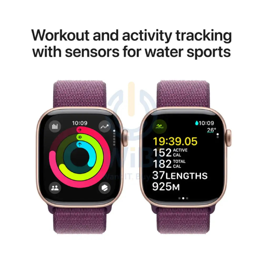 Apple Watch Series 10 with Sport Loop - LTPO OLED / 64GB / 42mm / Bluetooth / Wi-Fi / Plum Smart Watches