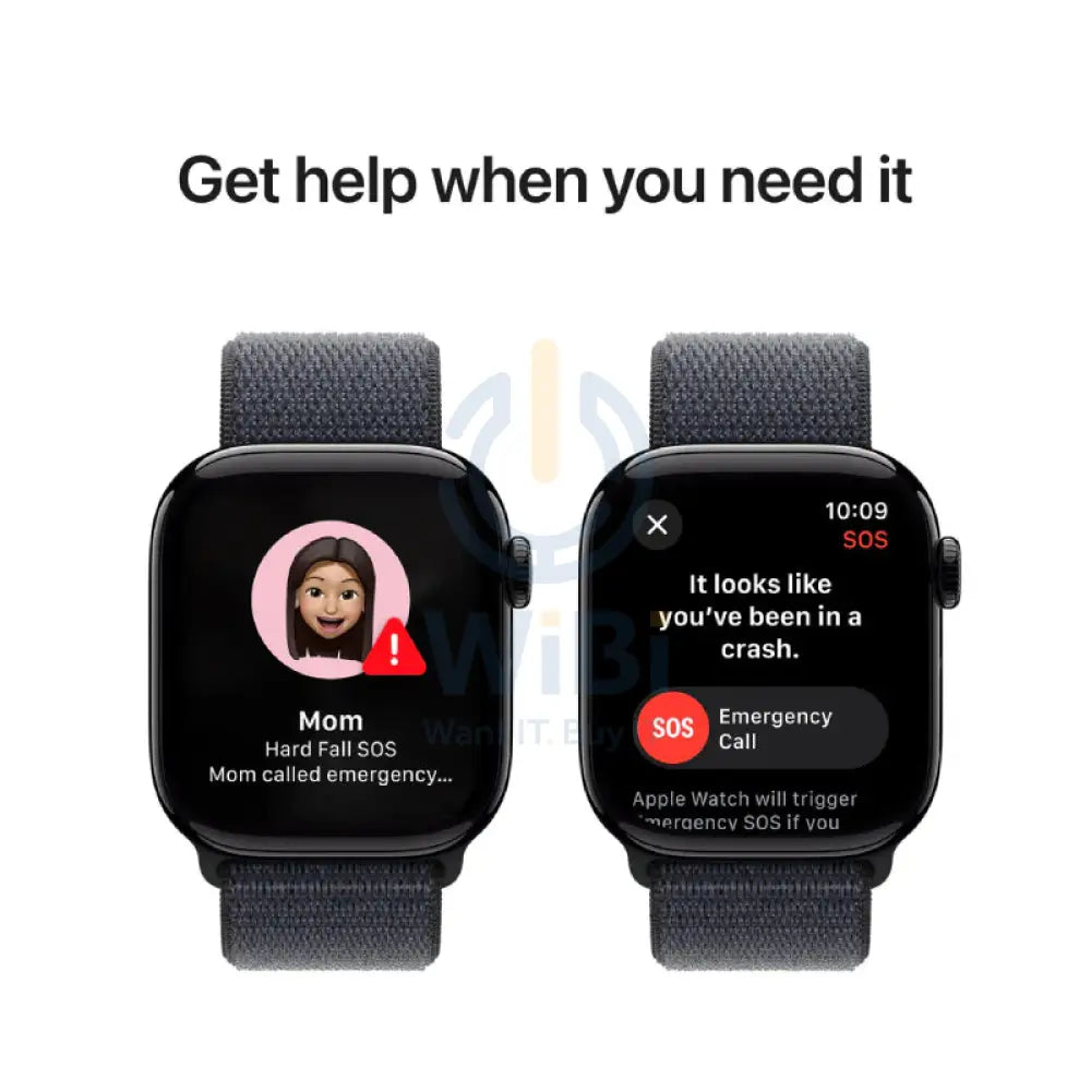 Apple Watch Series 10 with Sport Loop - LTPO OLED / 64GB / 46mm / Bluetooth / Wi-Fi / Jet Black Smart Watches