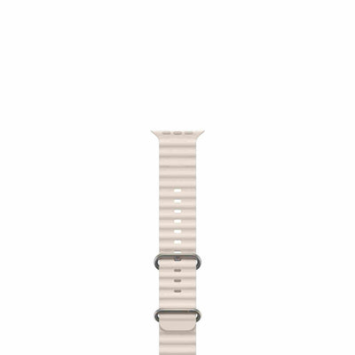 Smartix Premium Ocean Silicone Band For Apple Watch 49/45/44/42 mm - Starlight