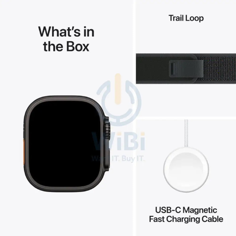 Apple Watch Ultra 2 (2024) - LTPO OLED / 64GB / 49mm / Small/Medium / Bluetooth / Wi-Fi / Cellular / Titanium Black