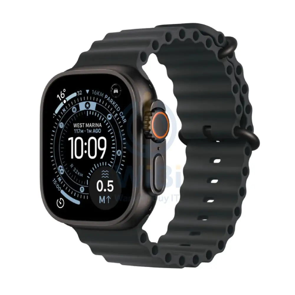 Apple Watch Ultra 3 - LTPO OLED / 64GB / 49mm / Bluetooth / Wi-Fi / Cellular / Black Titanium Case with Black Ocean