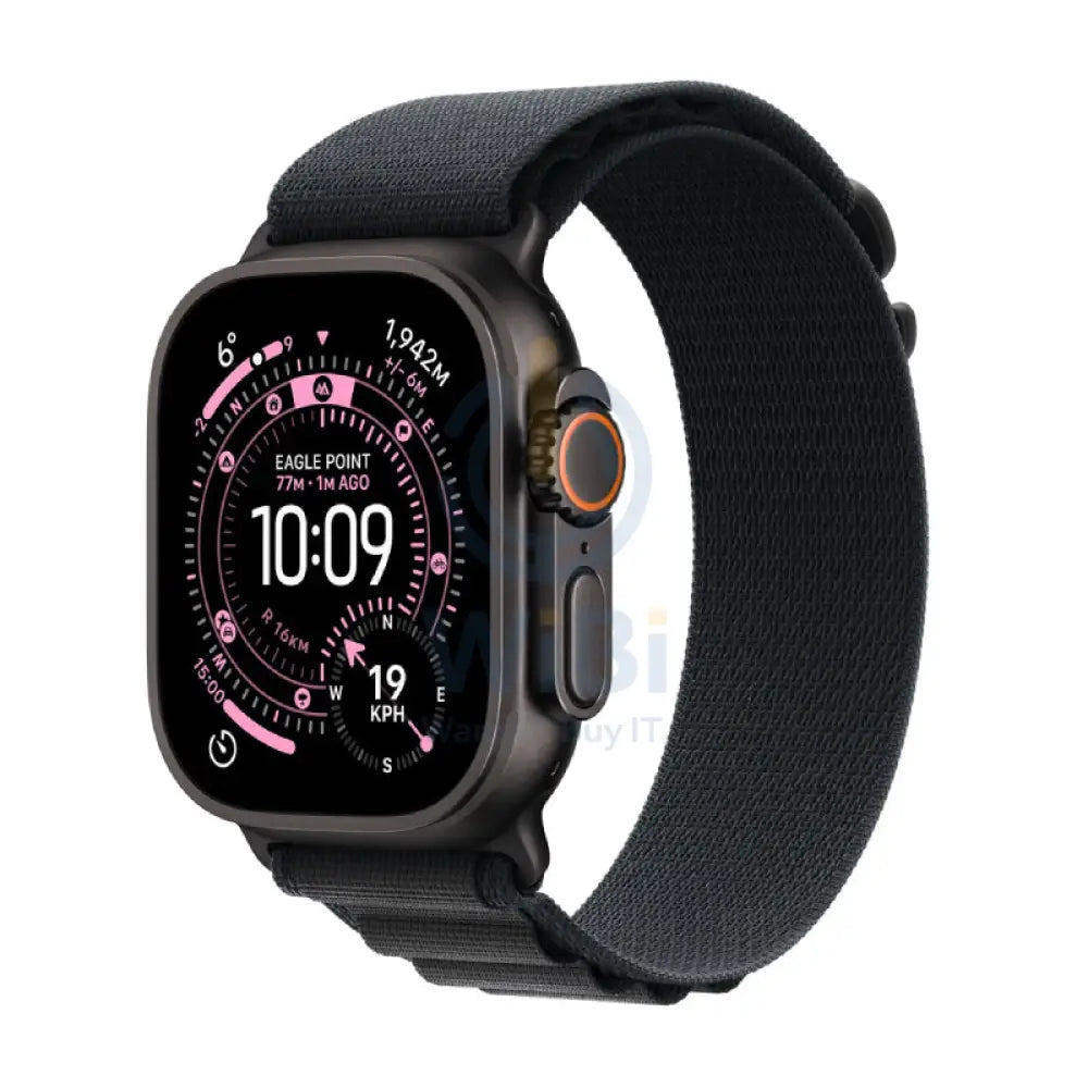 Apple Watch Ultra 3 - LTPO OLED / 64GB / 49mm / Bluetooth / Wi-Fi / Cellular / Large / Black Titanium Case with Black
