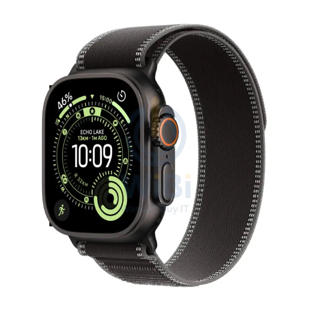Apple Watch Ultra 3 - LTPO OLED / 64GB / 49mm / Bluetooth / Wi-Fi / Cellular / Medium/Large / Black Titanium Case with