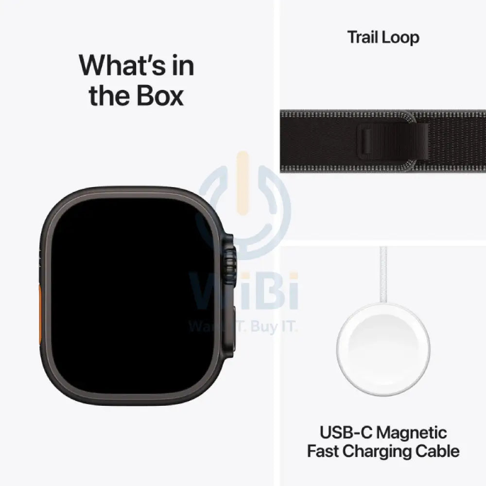 Apple Watch Ultra 3 - LTPO OLED / 64GB / 49mm / Bluetooth / Wi-Fi / Cellular / Medium/Large / Black Titanium Case with