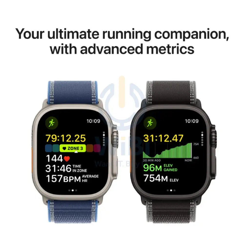 Apple Watch Ultra 3 - LTPO OLED / 64GB / 49mm / Bluetooth / Wi-Fi / Cellular / Natural Titanium Case with Anchor Blue