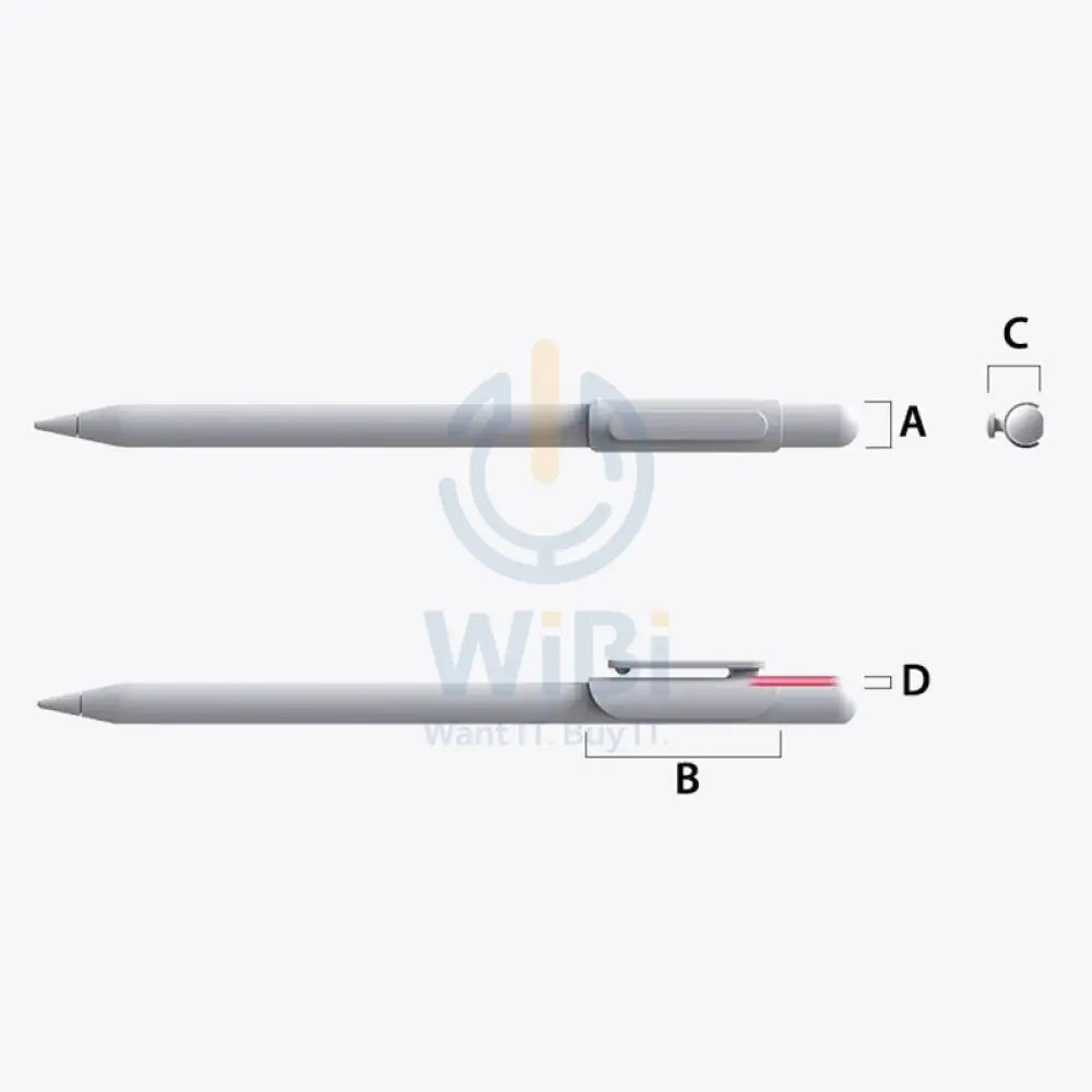 Araree A-Clip For Apple Pencil 2 Pcs Set - Clear And White Accessories > Mobiles & Tablets > Tablets > Stylus & Pencil