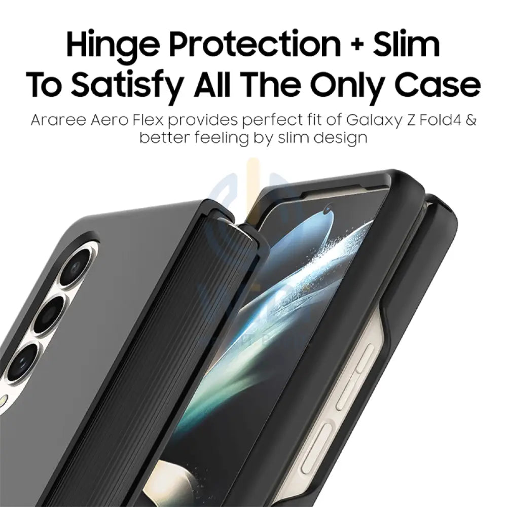 Araree Aeroflex Case For Z Fold 4 - Black Accessories > Mobiles & Tablets