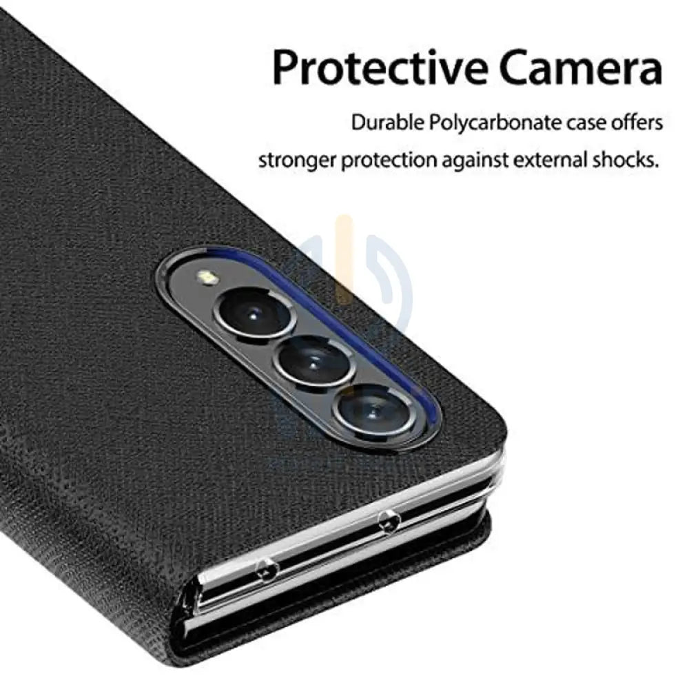 Araree Bonnet C Diary Case For Z Fold 4 - Black Accessories > Mobiles & Tablets