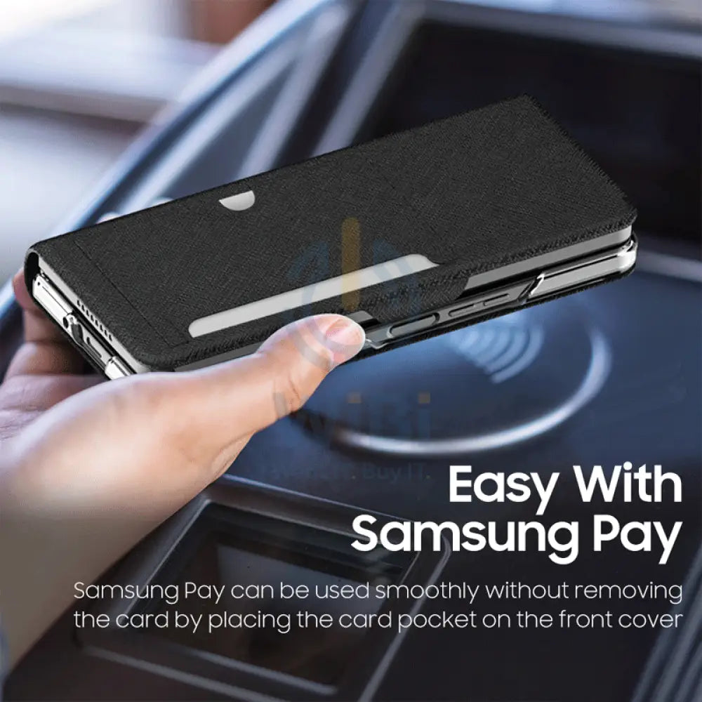 Araree Bonnet C Diary Case For Z Fold 4 - Black Accessories > Mobiles & Tablets