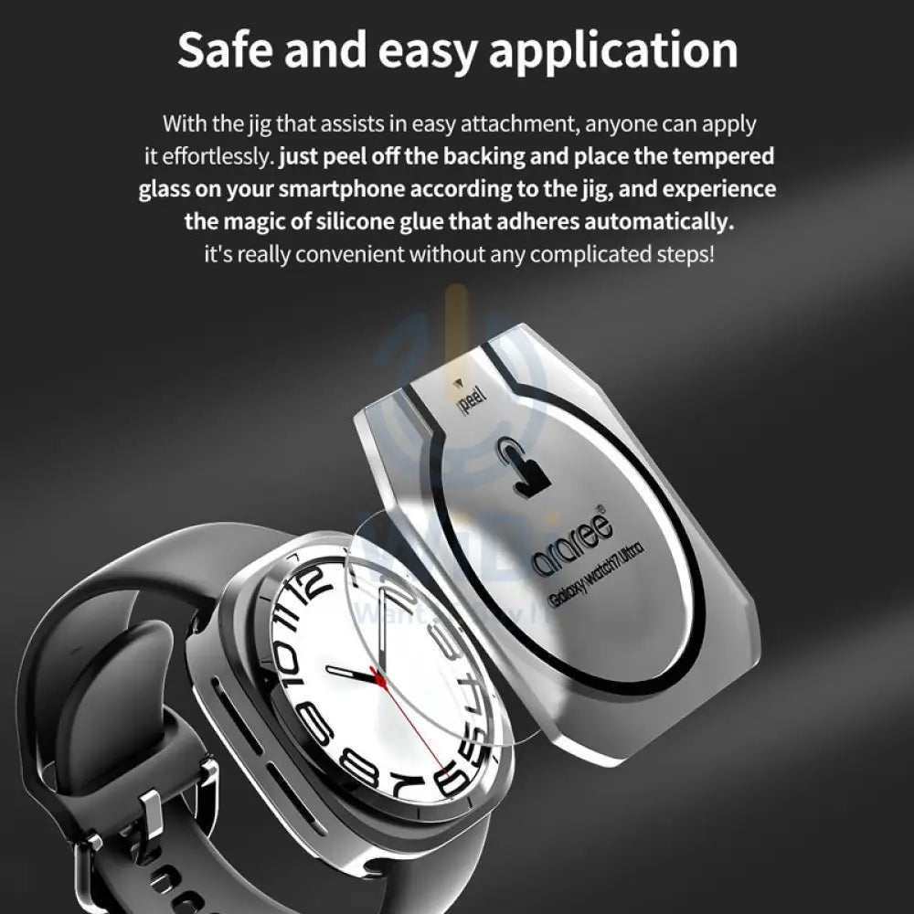Araree Core Glass Screen Protector For Galaxy Watch 7 Ultra (2 Pcs) - Clear Accessories > Smart Watches > Cases &