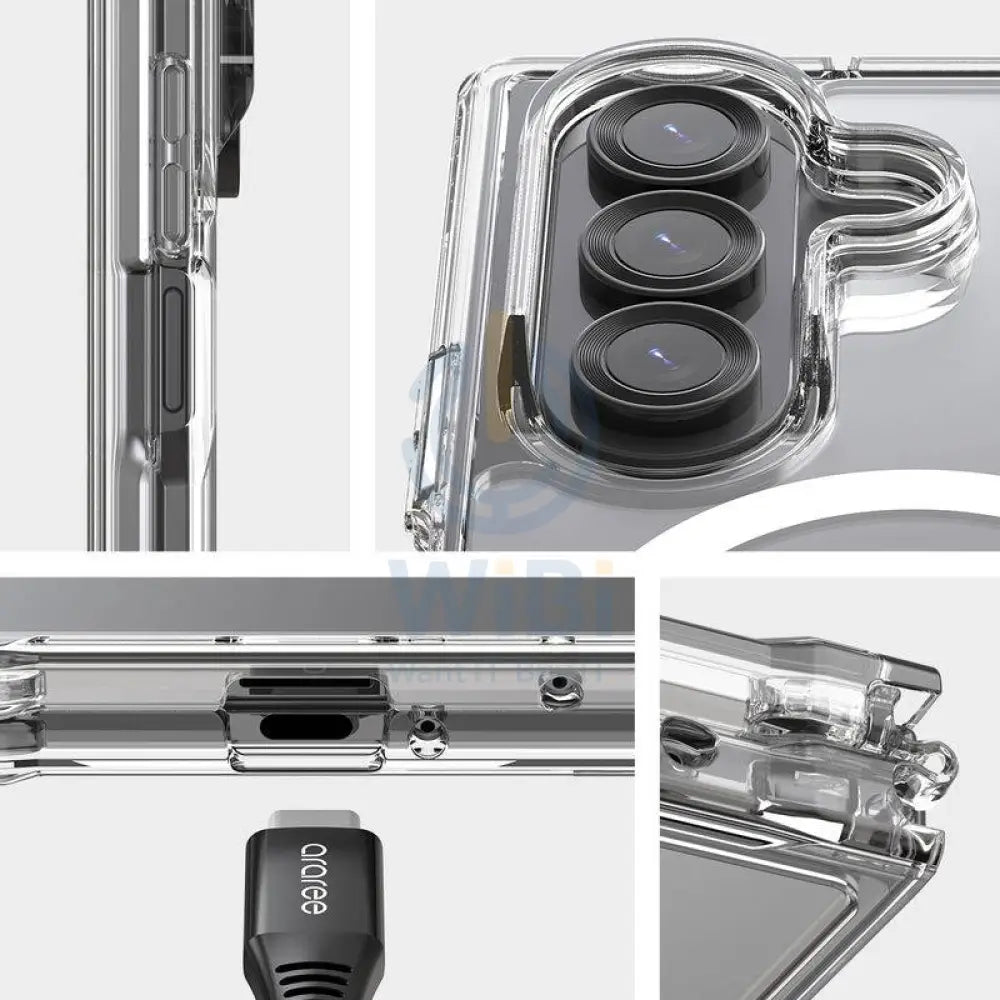 Araree Duple Magsafe Case - Samsung Galaxy Z Fold 7 / Clear Accessories > Mobiles & Tablets > Mobiles > Covers & Cases