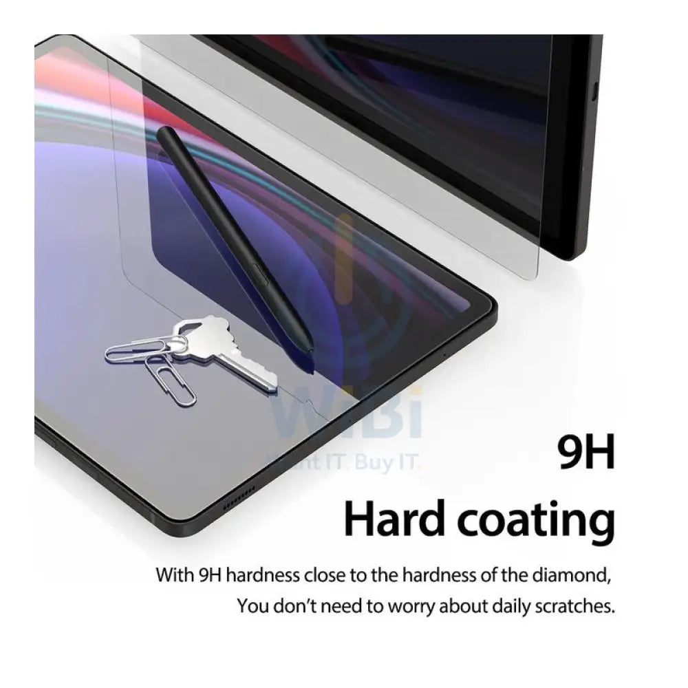 اراري أمامي كور صلب زجاج شاشة - سامسونج جالكسي تابلت S9 في بلس / شفاف اكسسوارات > هواتف  و