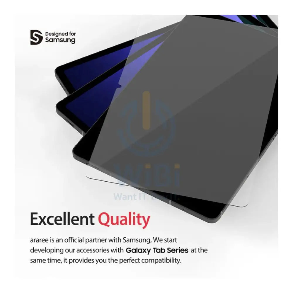 Araree Front Core Tempered Glass Screen Protector - Samsung Galaxy Tab S9 Fe Plus / Clear Accessories > Mobiles &