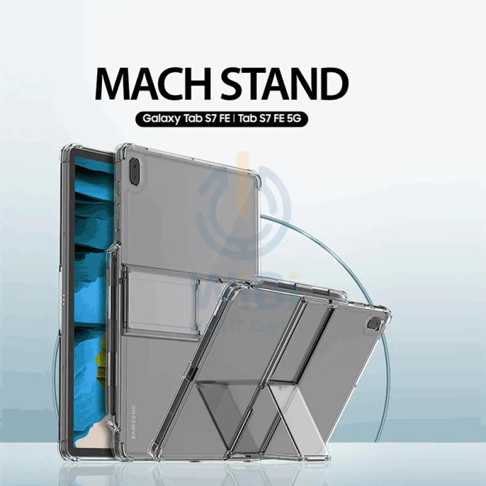 Araree Mach Stand Case For Samsung Tab S7 Fe - Clear Accessories > Mobiles & Tablets
