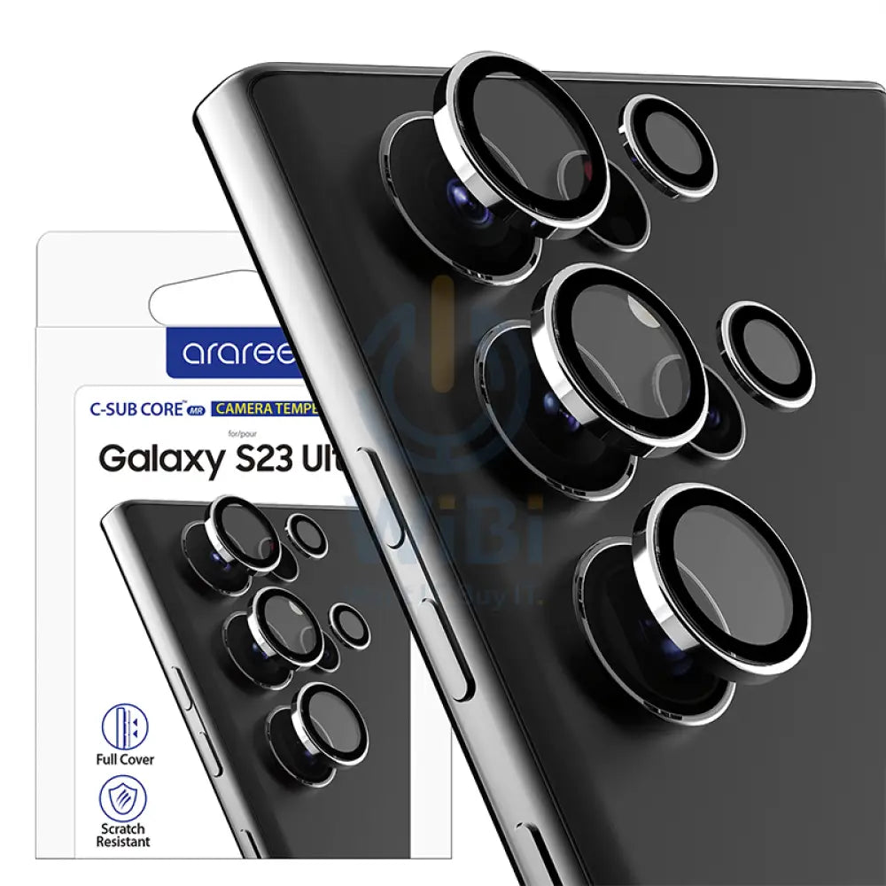 Araree Metal Ring C-Subcore Camera Lens Protector For Samsung Galaxy S23 Ultra -Clear Accessories > Mobiles & Tablets >