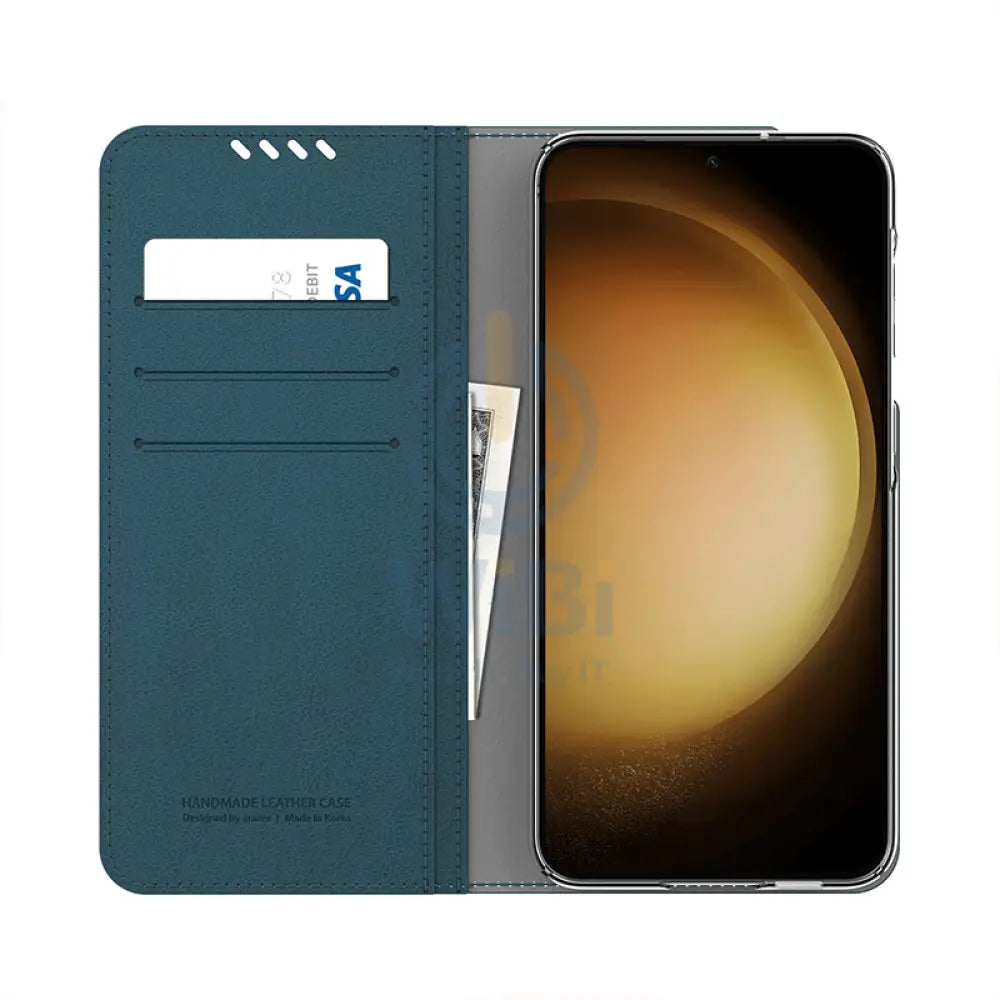 Araree Mustang Dairy Wallet Case For Samsung Galaxy S23 Ultra - Ash Blue Accessories > Mobiles & Tablets