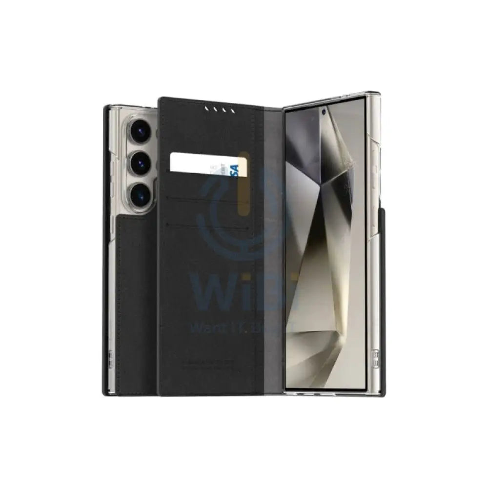 Araree Mustang Diary Wallet Case - Samsung Galaxy S24 Ultra / Black Accessories > Mobiles & Tablets > Mobiles > Covers