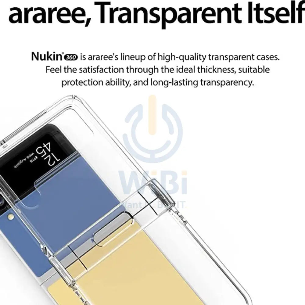 Araree Nukin 360 Case For Samsung Galaxy Z Flip 3 - Clear Accessories > Mobiles & Tablets