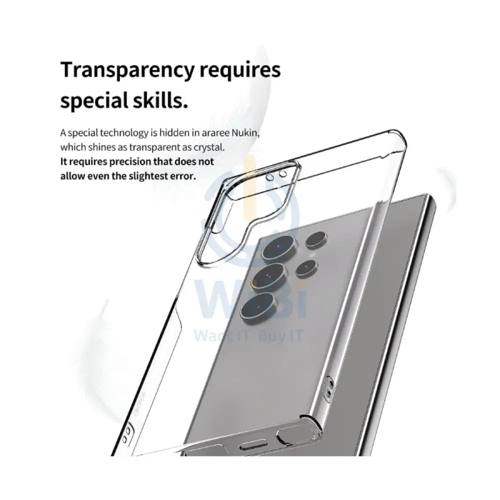 Araree Nukin Case - Samsung Galaxy S24 Ultra / Clear Accessories > Mobiles & Tablets > Mobiles > Covers & Cases