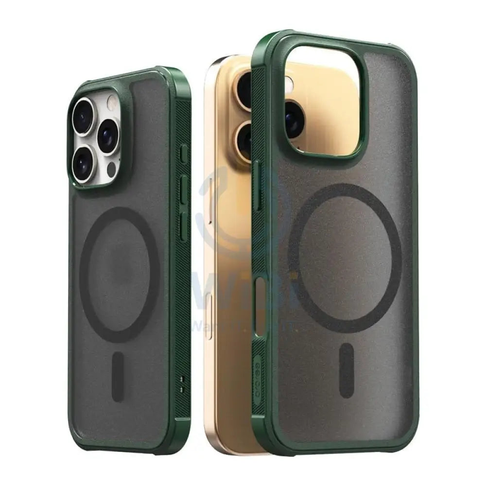 Arareee Duple Magsafe Armor Slim Case For Iphone 16 Pro - Green Accessories > Mobiles & Tablets > Mobiles > Covers &