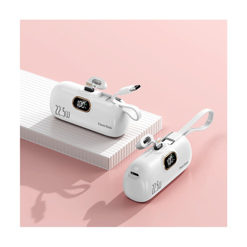 LEEDOR HT-DX268 Fast Charging Power Bank - 20W / 5000mAh / White