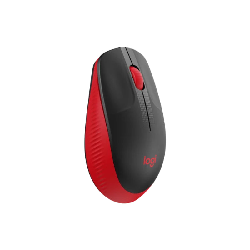 Logitech M190 Full-Size Wireless Mouse - Red