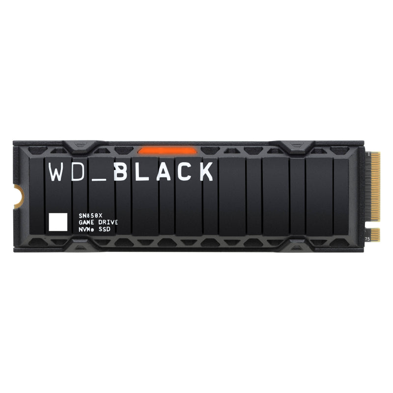 WD Black SN850X NVMe SSD with Heatsink - 2TB / M.2 2280 / Up to 7300MB/s / PCIe 4 x4 - SSD (Solid State Drive)