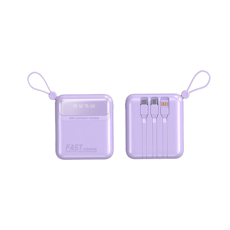 LEEDOR HT-DX255 Fast Charging Power Bank - 20W / 10000mAh / Purple