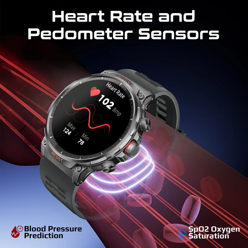 PROMATE Tough-Built Fitness Tracker Smartwatch with BT Calling