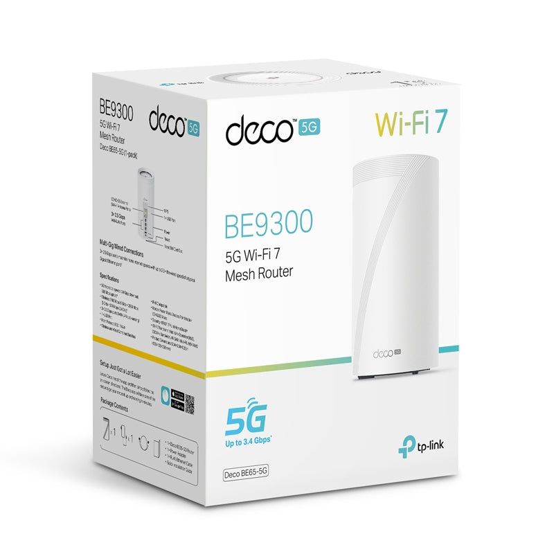 تي بي لينك Deco5جي) 5جي باند  واي-فاي  هوم باند  واي-فاي  نظلم  6 جيجاهرتز (5760 ميغابت في الثانية) / USB 3.0 / جيجابت / جيجابت شبكة محلية