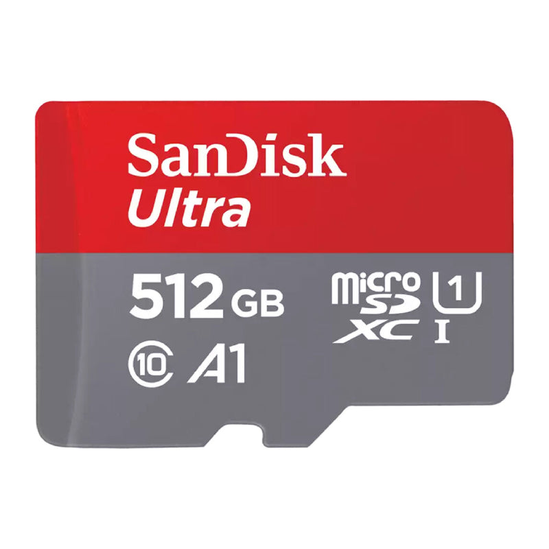 SanDisk ألترا UHS-I MicroSD بطاقة - 512 جيجابايت  / فوق إلى  150 ميجابايت/ثانية