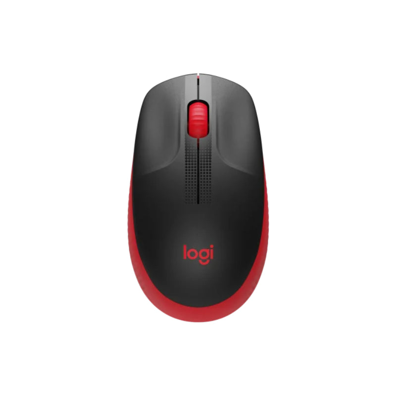 Logitech M190 Full-Size Wireless Mouse - Red