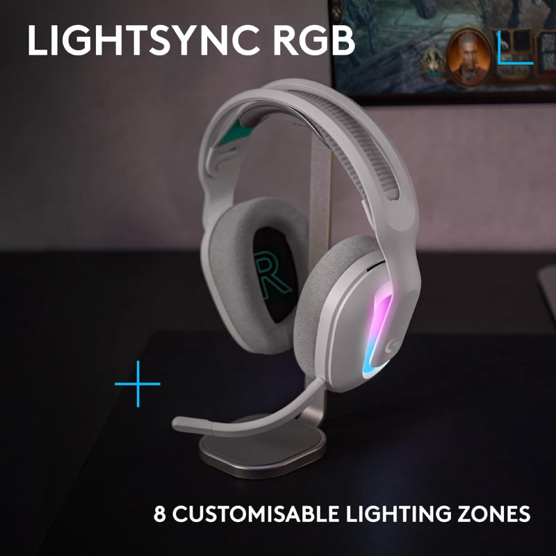 Logitech G522 LIGHTSPEED Wireless Gaming Headset with LIGHTSYNC RGB - Bluetooth 5.3 / White