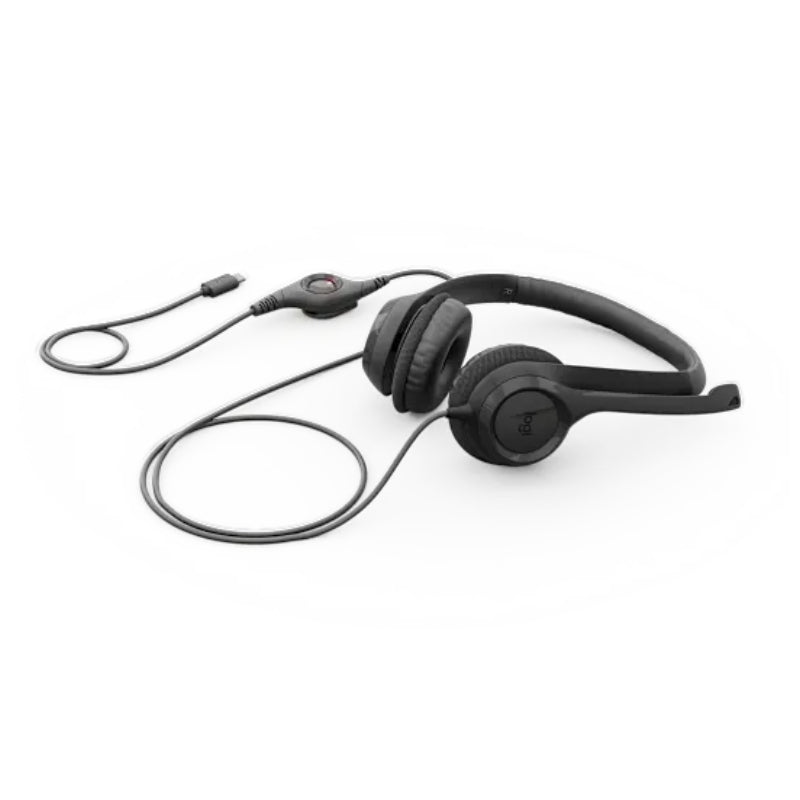 Logitech H390 USB Computer Headset - Wired USB-C / 1.9M / Black