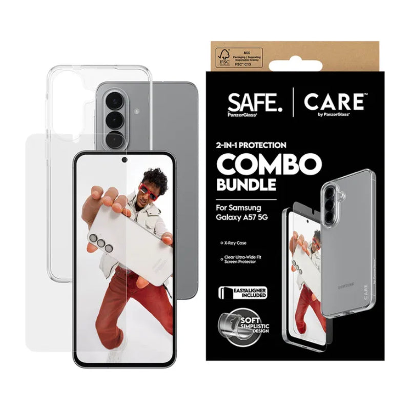 PanzerGlass 2-in-1 Protection Combo For Samsung Galaxy A57 - X-Ray Case / Clear Screen Protector