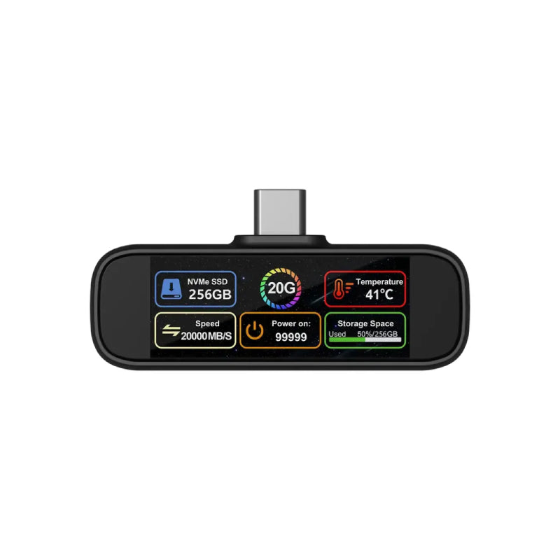 Powerology VOLTX Mini Portable SSD - 256GB / USB-C / Black